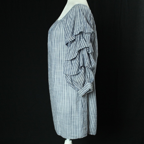AE | Blue & White Stripped Dress | Sz M - Picture 7 of 13